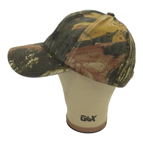Yellawood Mossy Oak Camo Strapback Cap Trucker Baseball Hunter Hat Camouflage - Picture 8 of 12